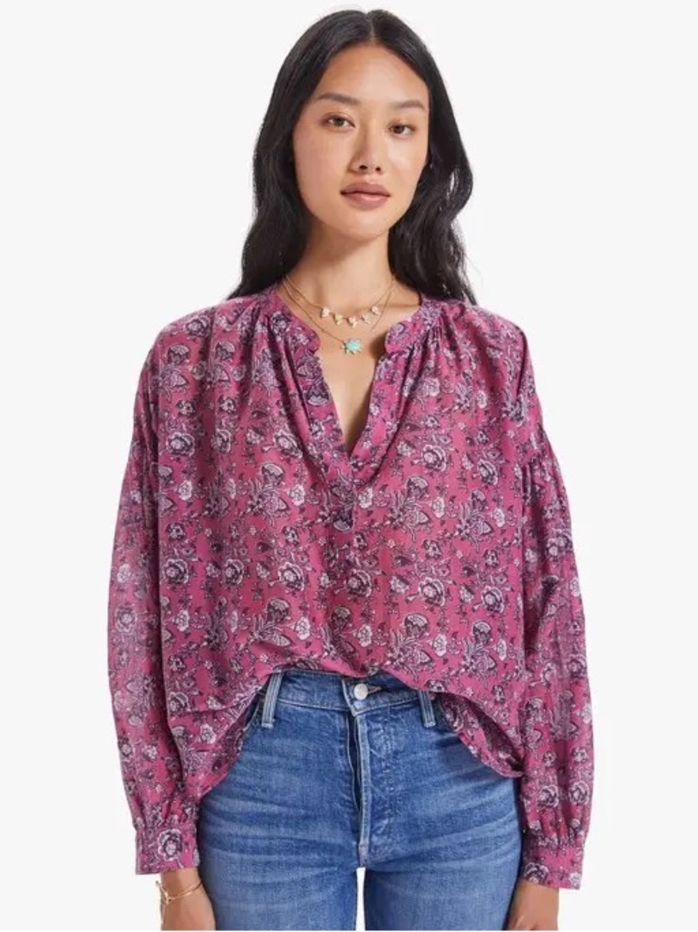 XIRENA $198 • 19.5” PTP • Romi Top in Wild Rose